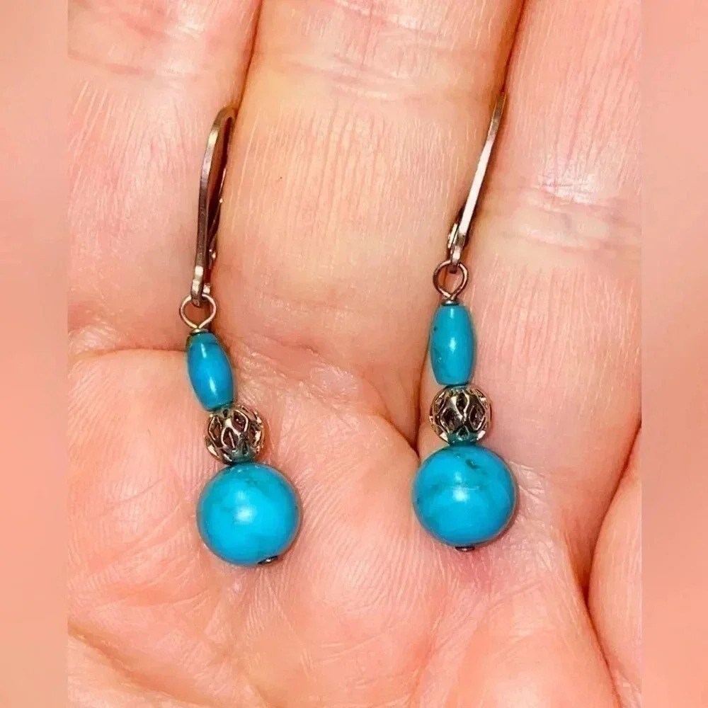 🏵️ Almost vintage jewelry set of bracelet and earrings 🏵️ handmade by me ! - Picture 3 of 5